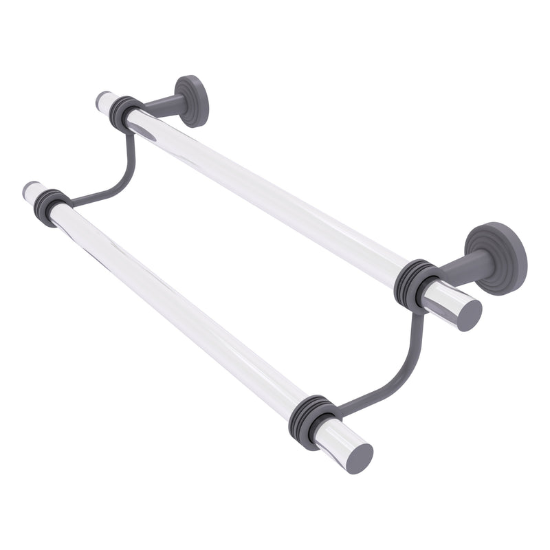 Pacific Beach Collection Double Towel Bar with Dotted Accents