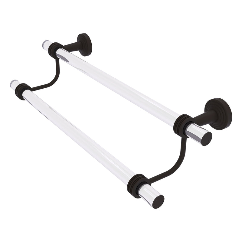 Pacific Beach Collection Double Towel Bar with Dotted Accents