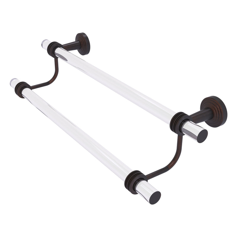 Pacific Beach Collection Double Towel Bar with Dotted Accents