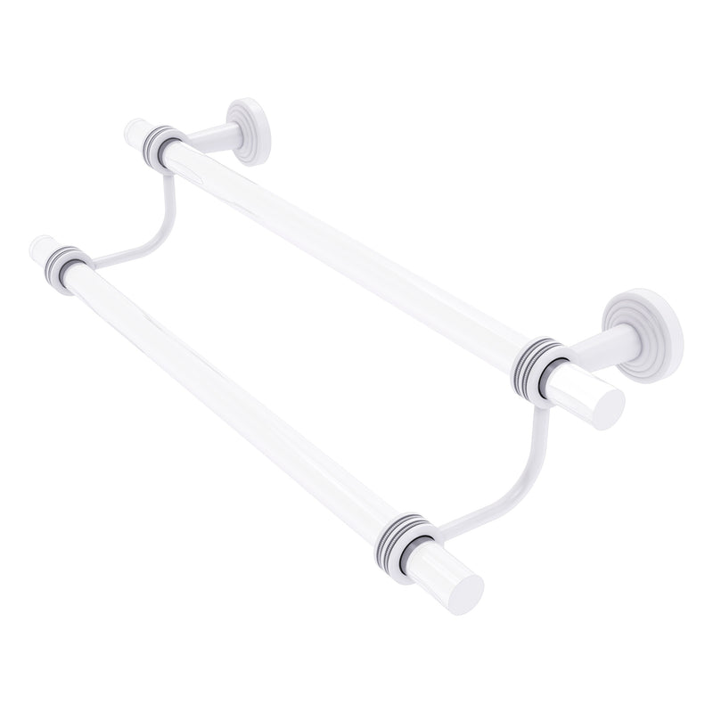 Pacific Beach Collection Double Towel Bar with Dotted Accents