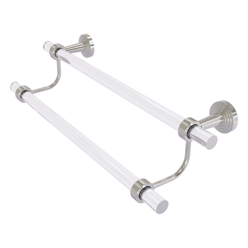 Pacific Beach Collection Double Towel Bar with Grooved Accents