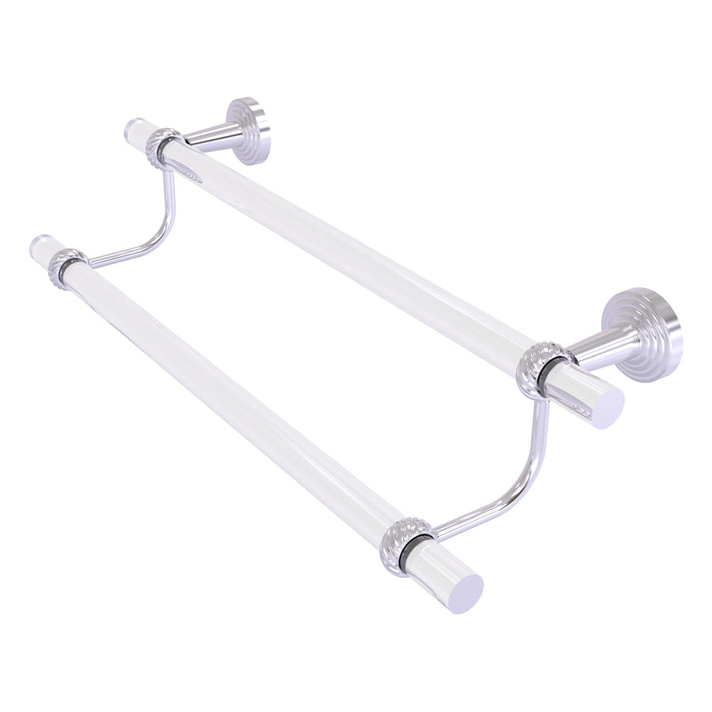 Pacific Beach Collection Double Towel Bar with Twisted Accents