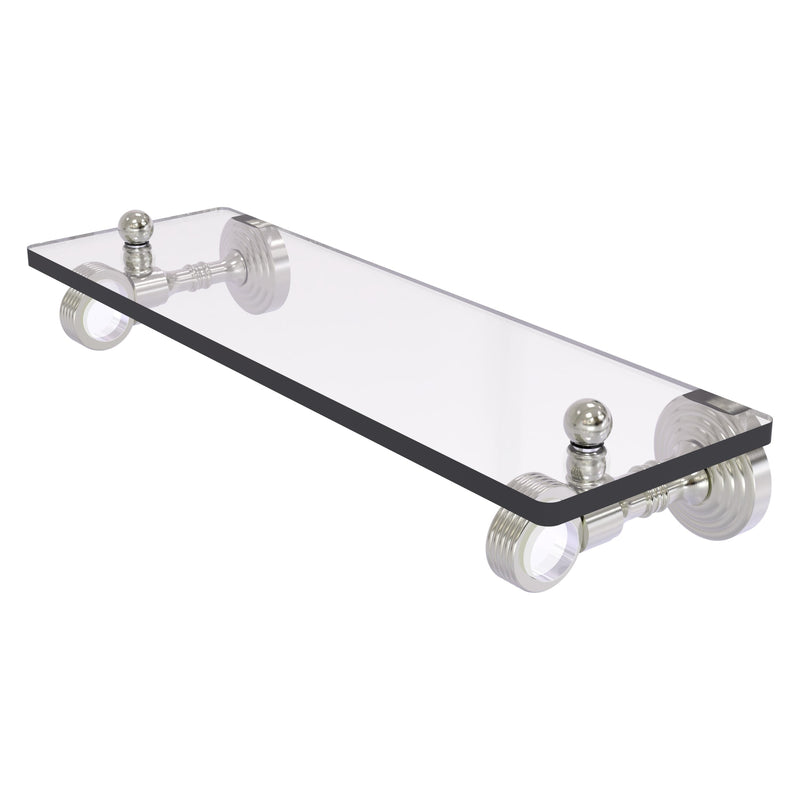 Pacific Grove Collection Glass Shelf with Grooved Accents