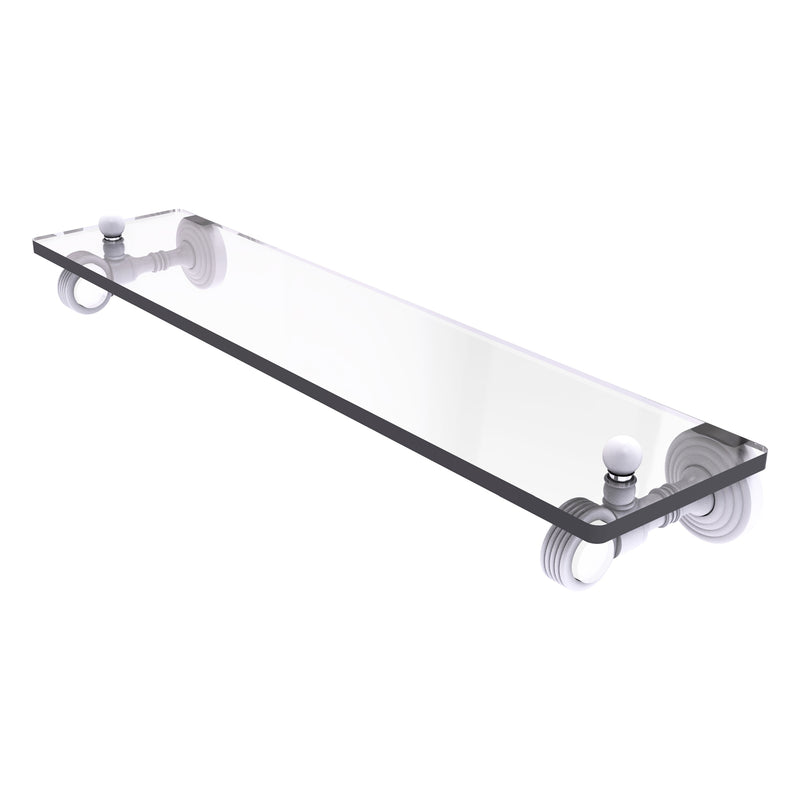 Pacific Grove Collection Glass Shelf with Grooved Accents