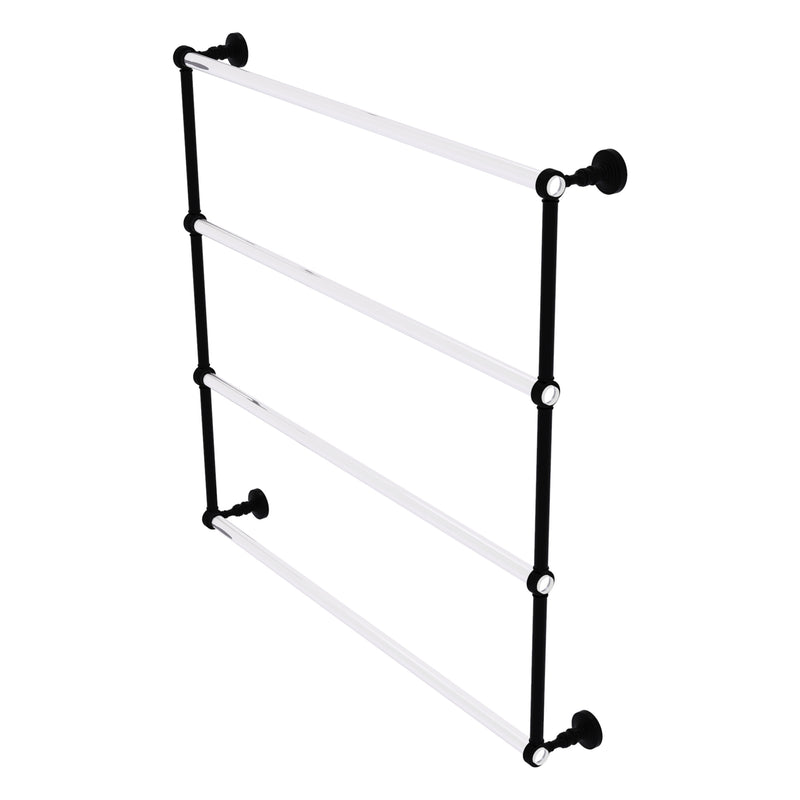 Pacific Grove Collection 4 Tier Ladder Towel Bar with Grooved Accents