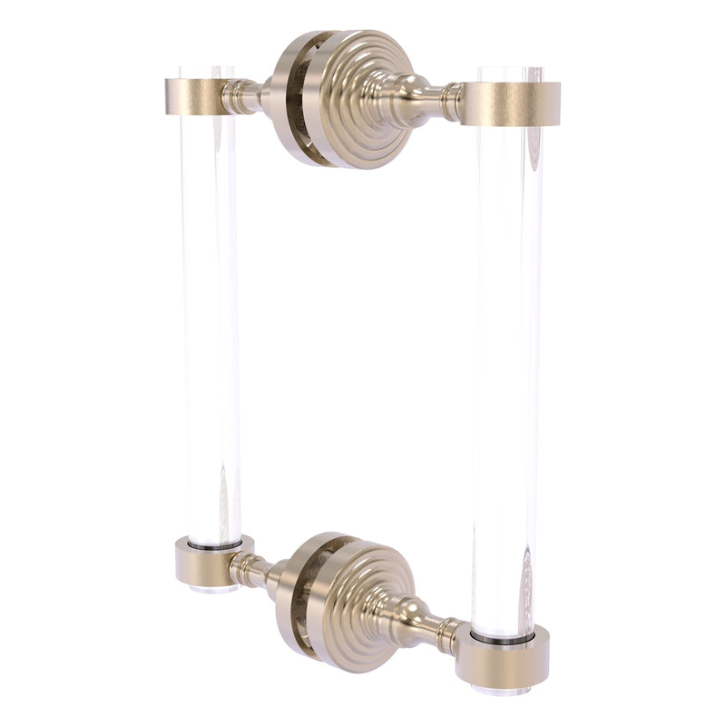 Pacific Grove Collection Back to Back Shower Door Pull with Smooth Accents