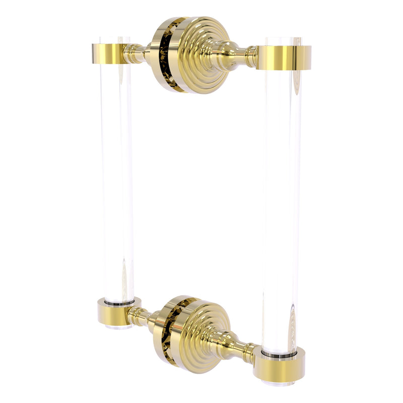 Pacific Grove Collection Back to Back Shower Door Pull with Smooth Accents