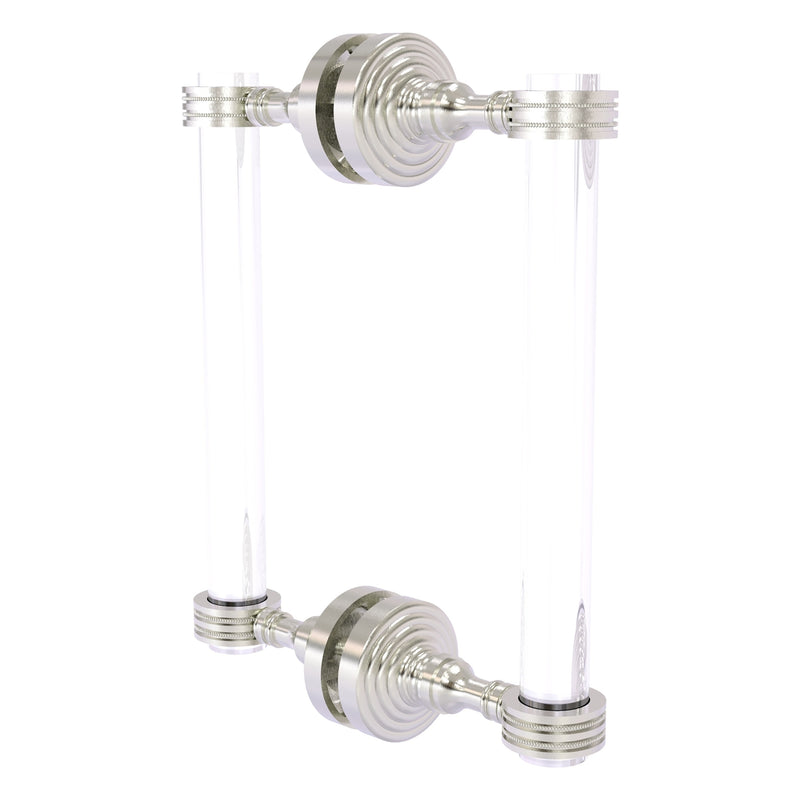 Pacific Grove Collection Back to Back Shower Door Pull with Dotted Accents