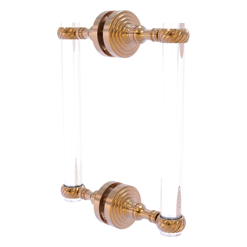 Pacific Grove Collection Back to Back Shower Door Pull with Twisted Accents