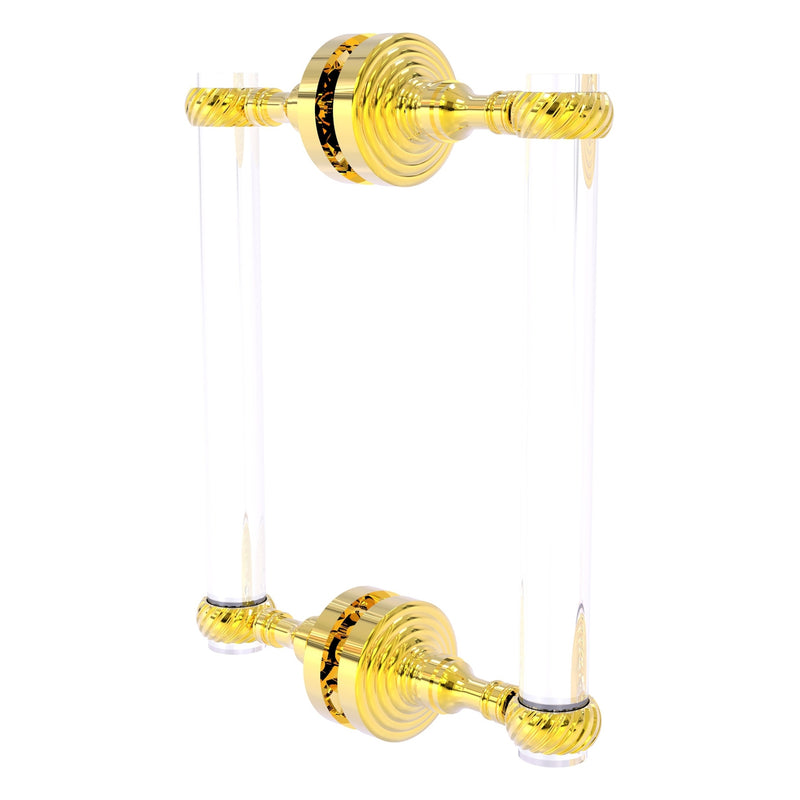 Pacific Grove Collection Back to Back Shower Door Pull with Twisted Accents