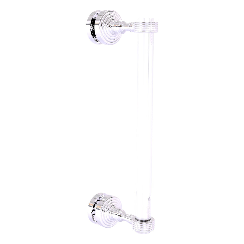 Pacific Grove Collection Single Side Shower Door Pull with Grooved Accents