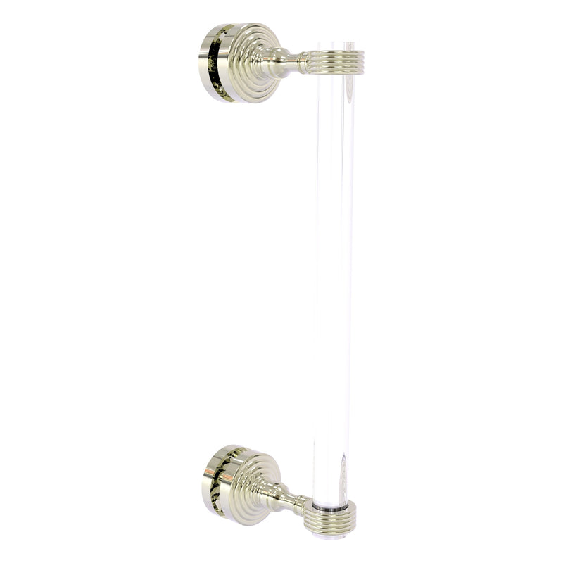 Pacific Grove Collection Single Side Shower Door Pull with Grooved Accents