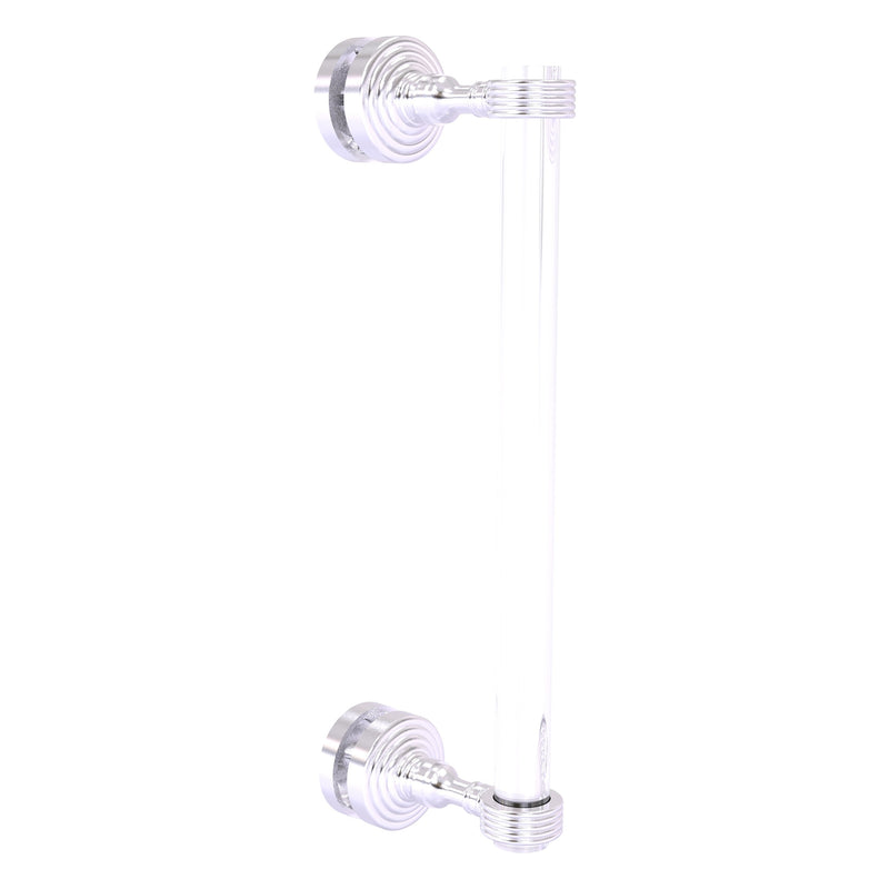 Pacific Grove Collection Single Side Shower Door Pull with Grooved Accents