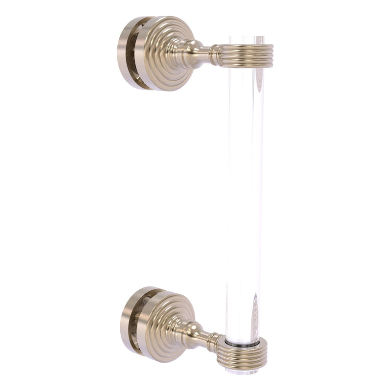 Pacific Grove Collection Single Side Shower Door Pull with Grooved Accents