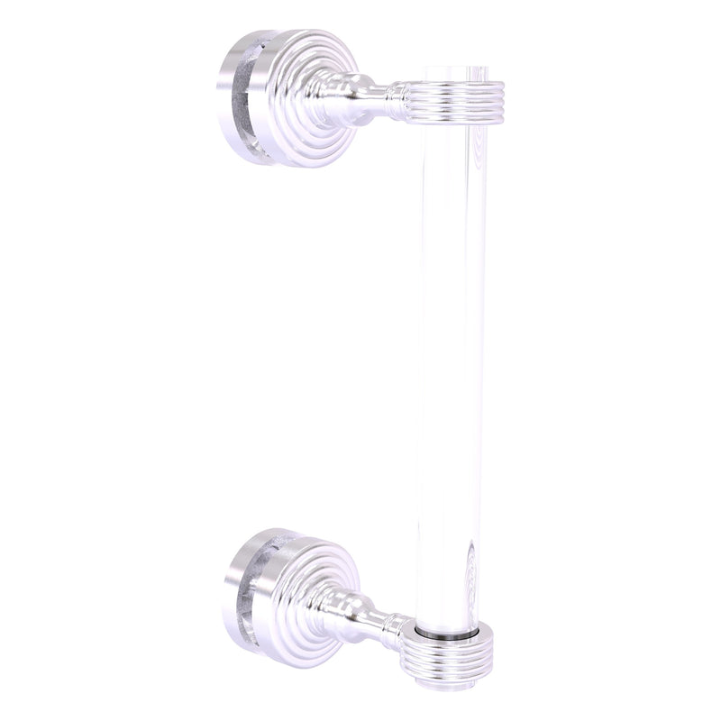 Pacific Grove Collection Single Side Shower Door Pull with Grooved Accents