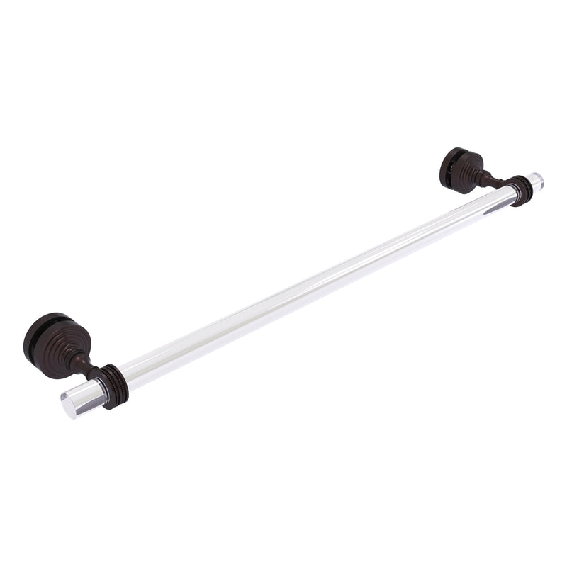 Pacific Grove Collection Shower Door Towel Bar with Dotted Accents