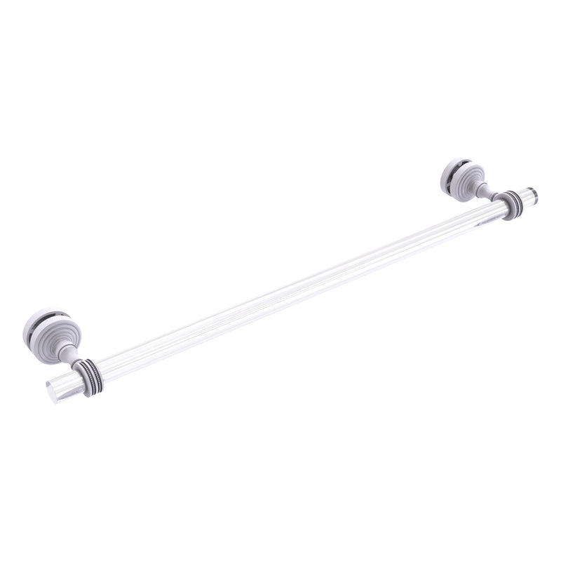 Pacific Grove Collection Shower Door Towel Bar with Dotted Accents