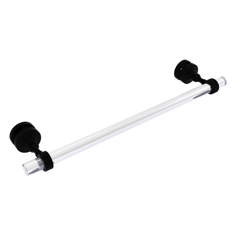 Pacific Grove Collection Shower Door Towel Bar with Grooved Accents