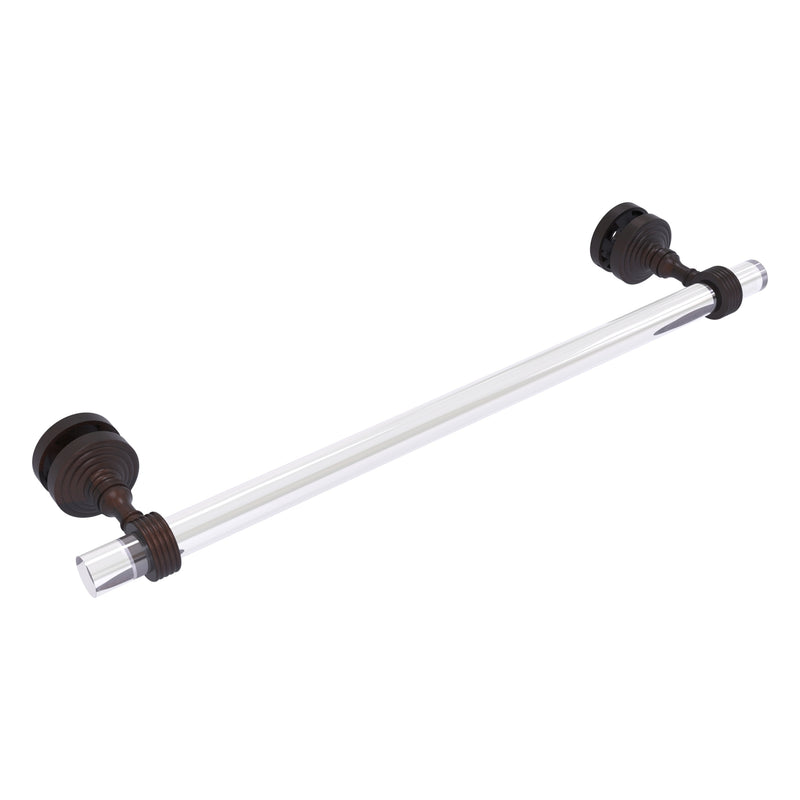 Pacific Grove Collection Shower Door Towel Bar with Grooved Accents