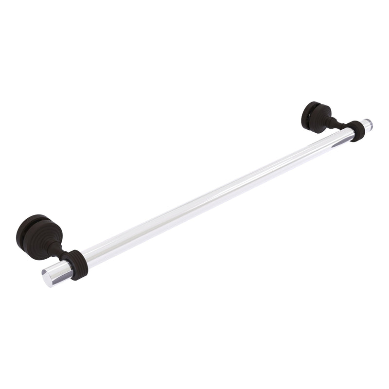 Pacific Grove Collection Shower Door Towel Bar with Grooved Accents