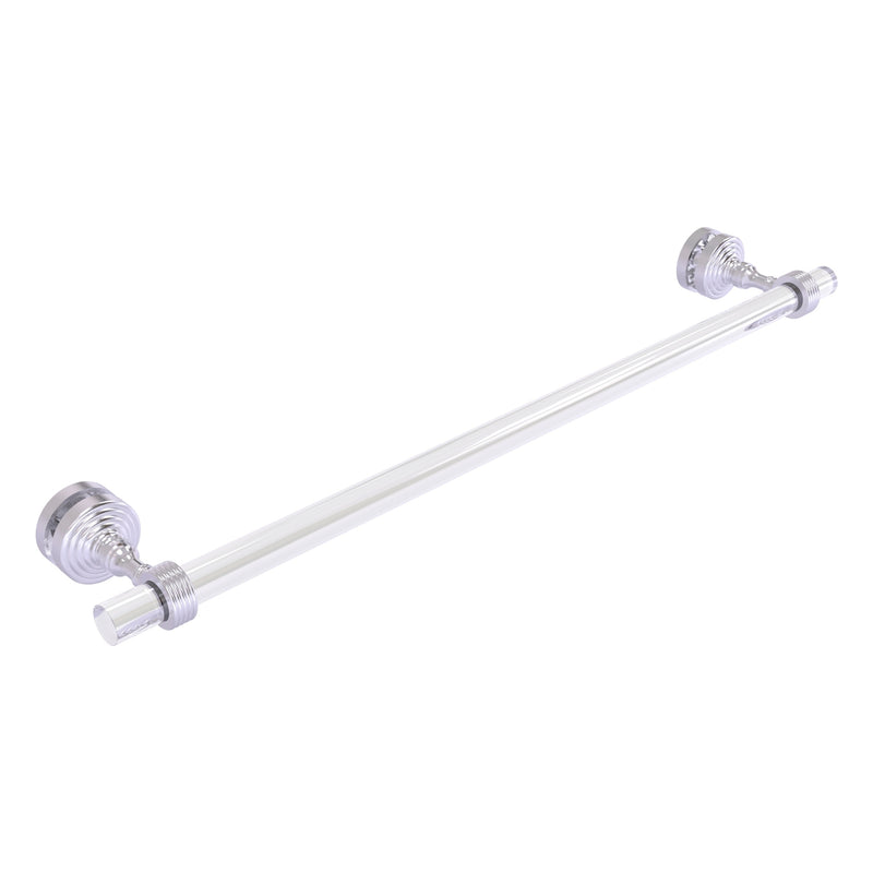 Pacific Grove Collection Shower Door Towel Bar with Grooved Accents