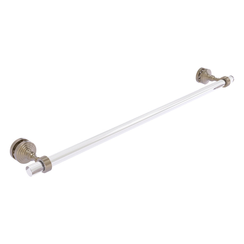 Pacific Grove Collection Shower Door Towel Bar with Grooved Accents