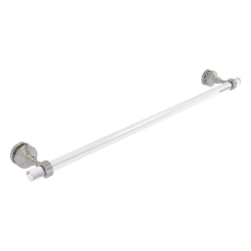 Pacific Grove Collection Shower Door Towel Bar with Grooved Accents