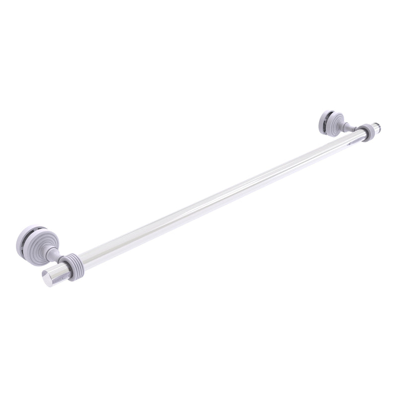 Pacific Grove Collection Shower Door Towel Bar with Grooved Accents