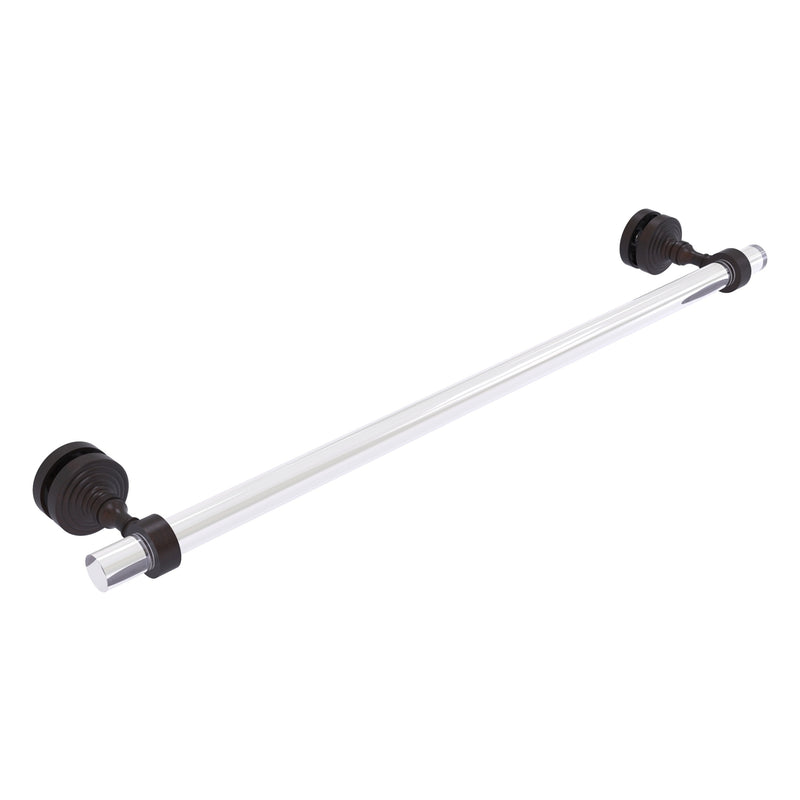 Pacific Grove Collection Shower Door Towel Bar with Smooth Accents