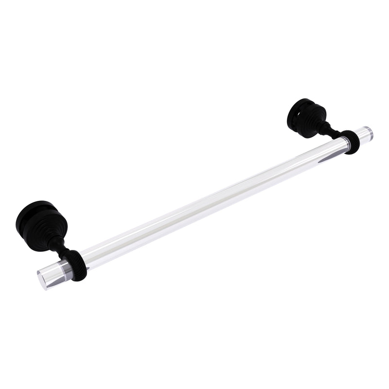 Pacific Grove Collection Shower Door Towel Bar with Twisted Accents