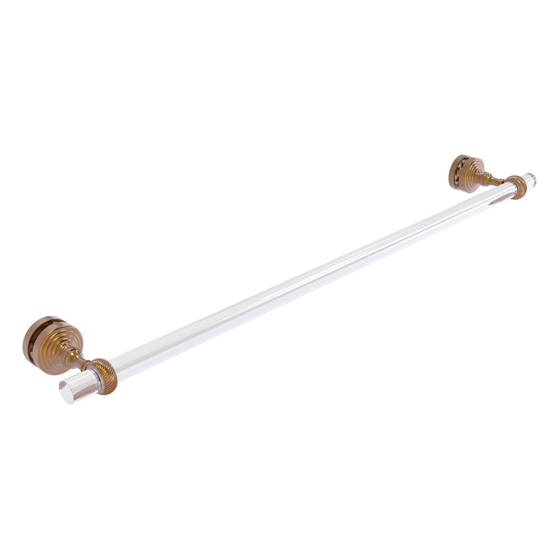 Pacific Grove Collection Shower Door Towel Bar with Twisted Accents