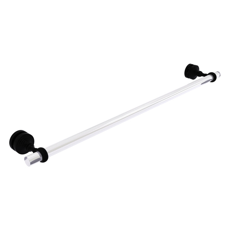 Pacific Grove Collection Shower Door Towel Bar with Twisted Accents