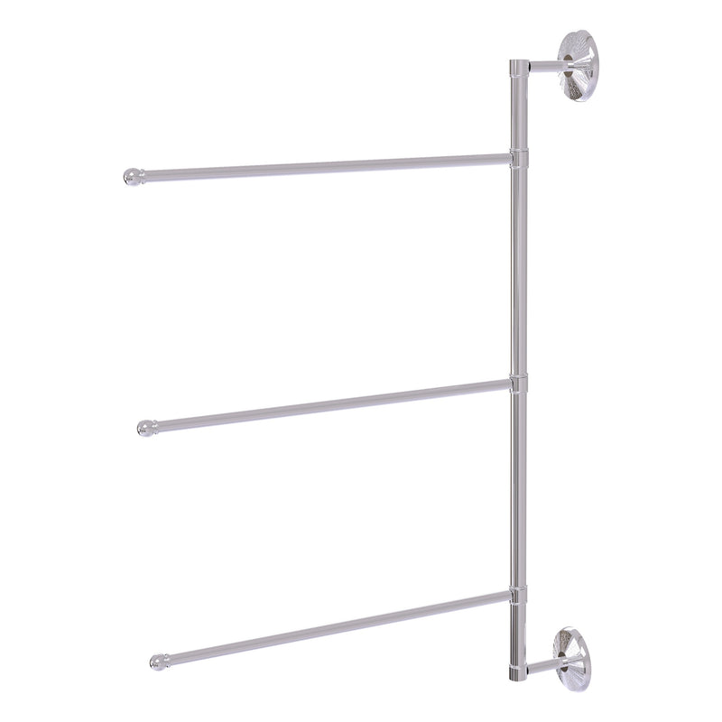 3 Swing Arm Vertical 28 Inch Towel Bar