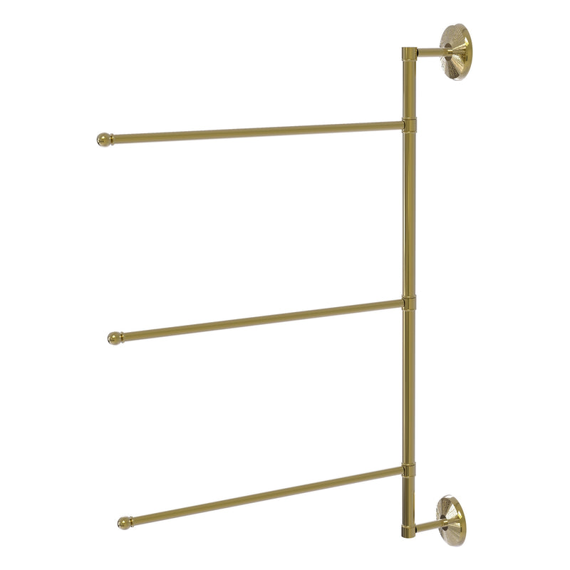 3 Swing Arm Vertical 28 Inch Towel Bar