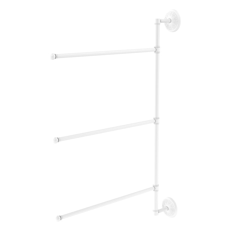 3 Swing Arm Vertical 28 Inch Towel Bar