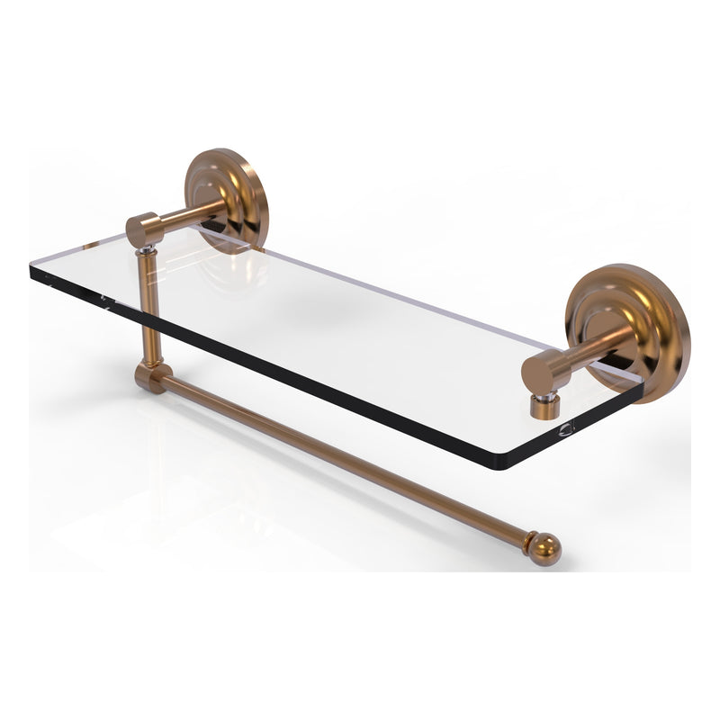 Prestige Que New Collection Paper Towel Holder with Glass Shelf