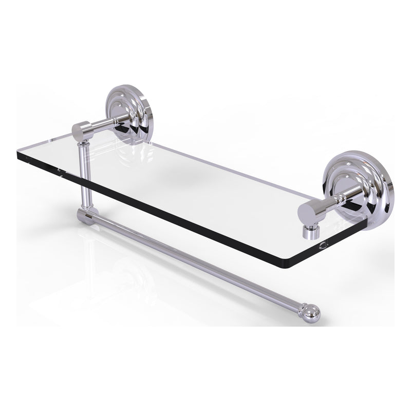 Prestige Que New Collection Paper Towel Holder with Glass Shelf