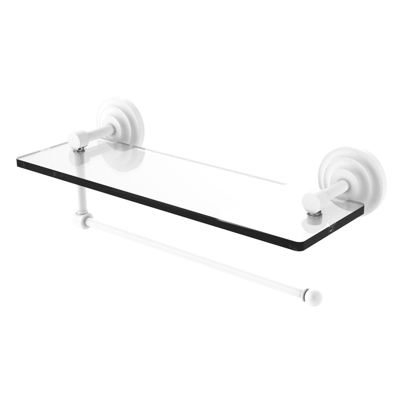 Prestige Que New Collection Paper Towel Holder with Glass Shelf