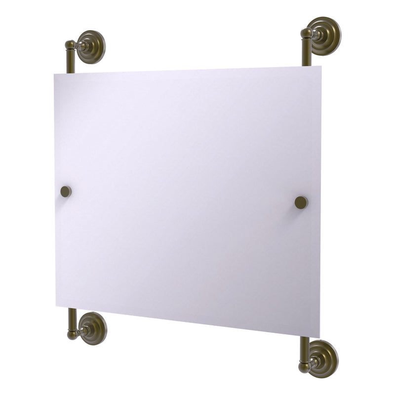 Prestige Que New Landscape Rectangular Frameless Rail Mounted Mirror