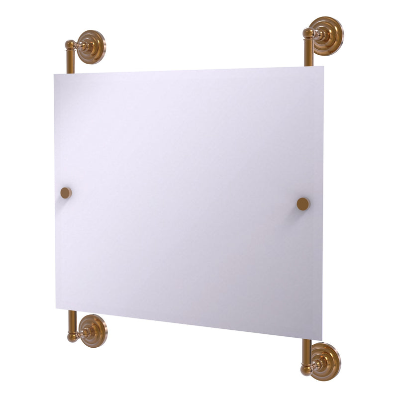 Prestige Que New Landscape Rectangular Frameless Rail Mounted Mirror