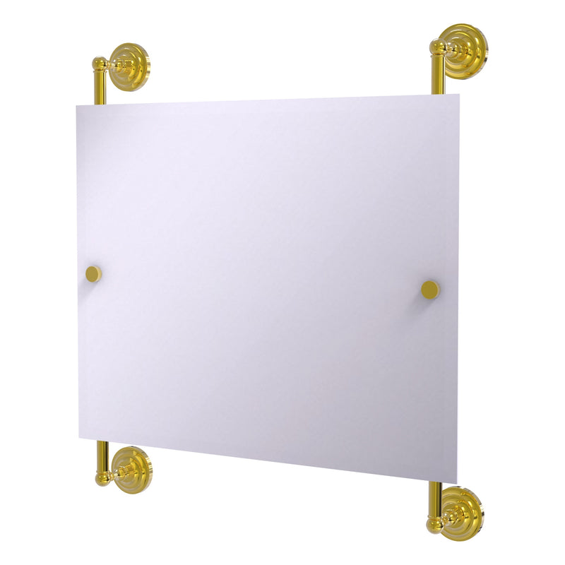 Prestige Que New Landscape Rectangular Frameless Rail Mounted Mirror