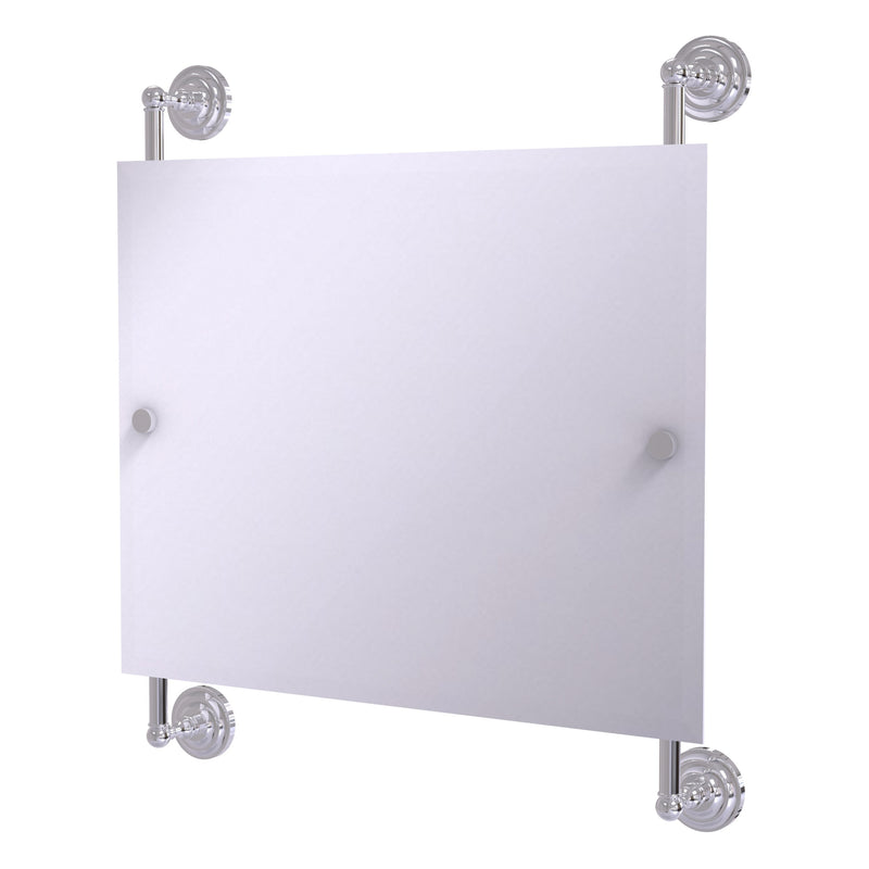 Prestige Que New Landscape Rectangular Frameless Rail Mounted Mirror