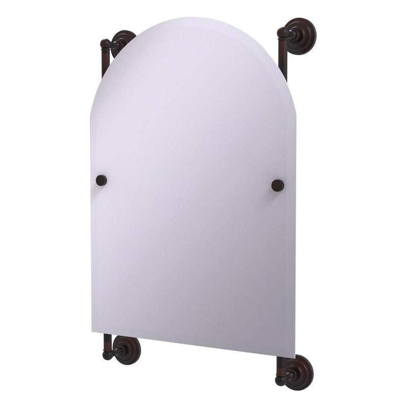 Prestige Que New Collection Arched Top Frameless Rail Mounted Mirror