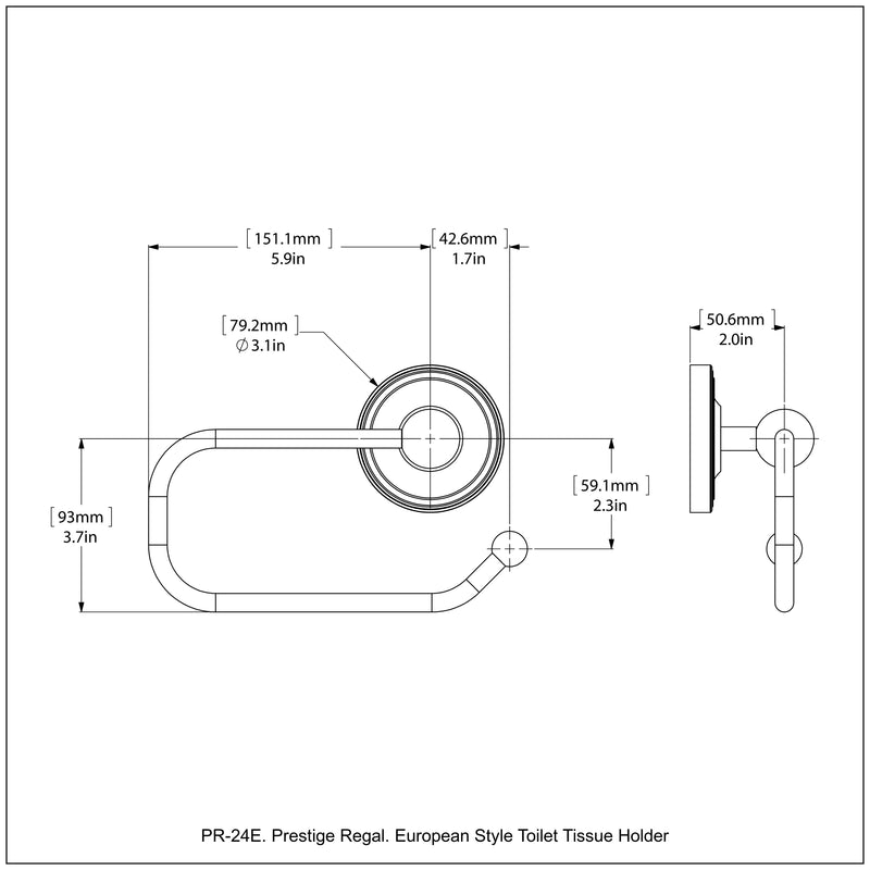 European Style Toilet Tissue Holder