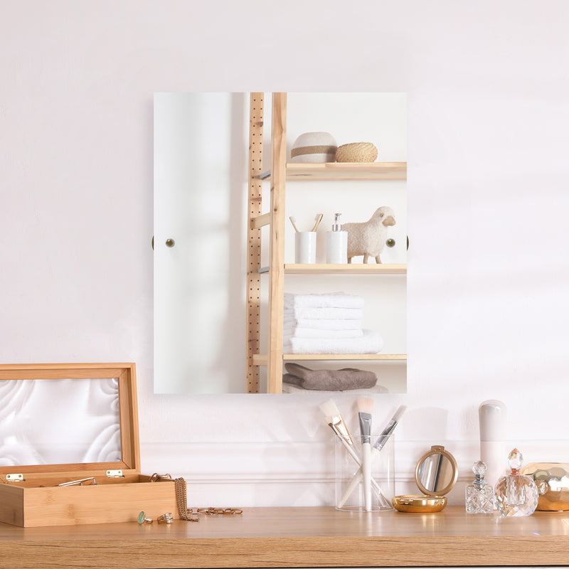 Frameless Rectangular Tilt Mirror with Beveled Edge