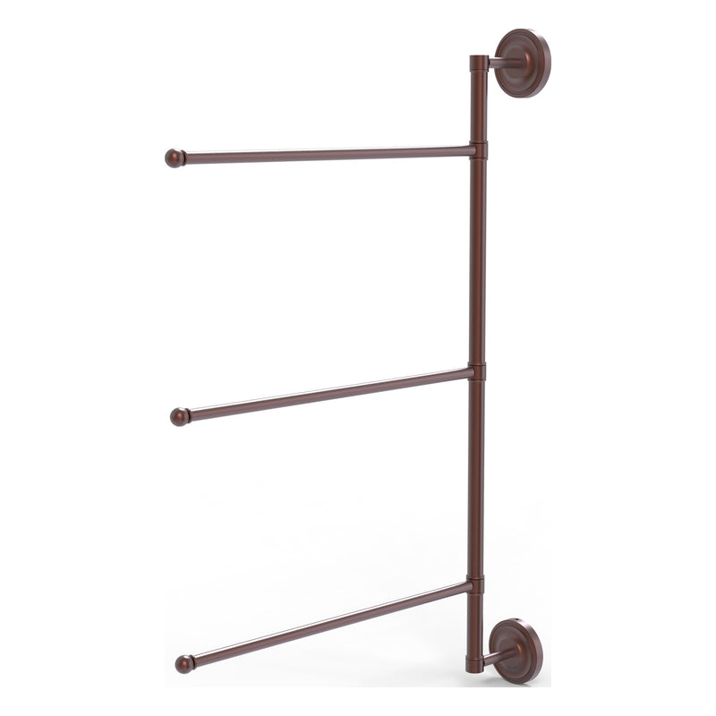 3 Swing Arm Vertical 28 Inch Towel Bar