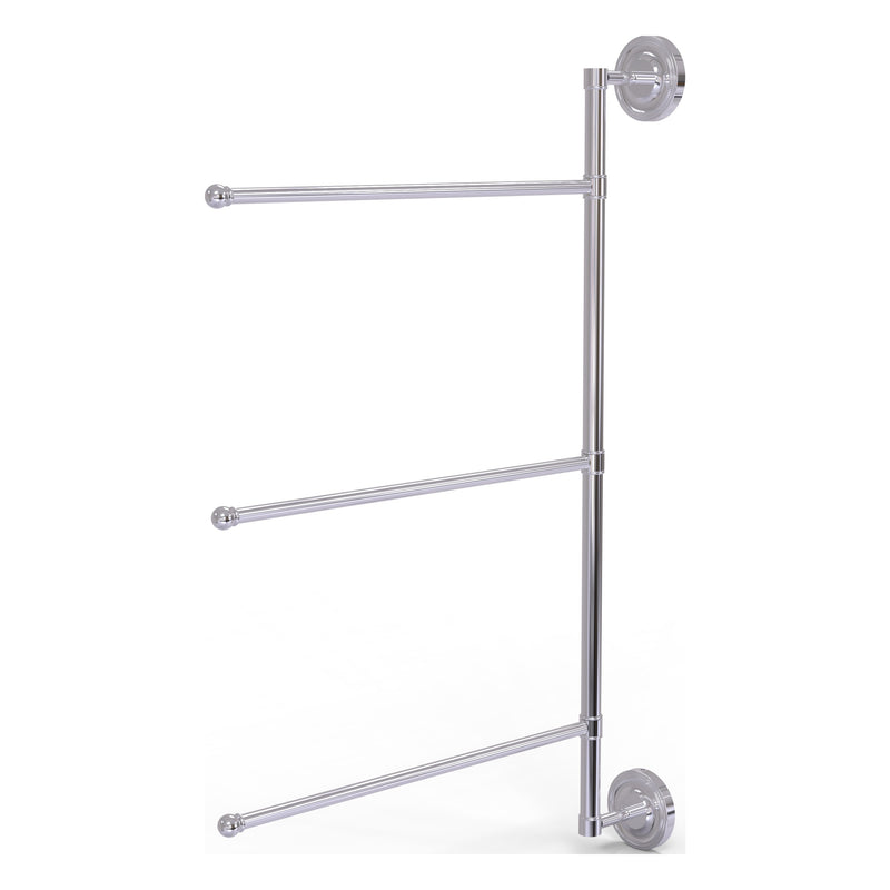 3 Swing Arm Vertical 28 Inch Towel Bar