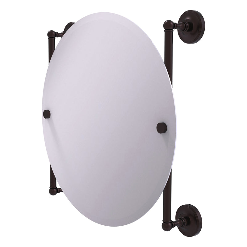 Prestige Regal Collection Round Frameless Rail Mounted Mirror