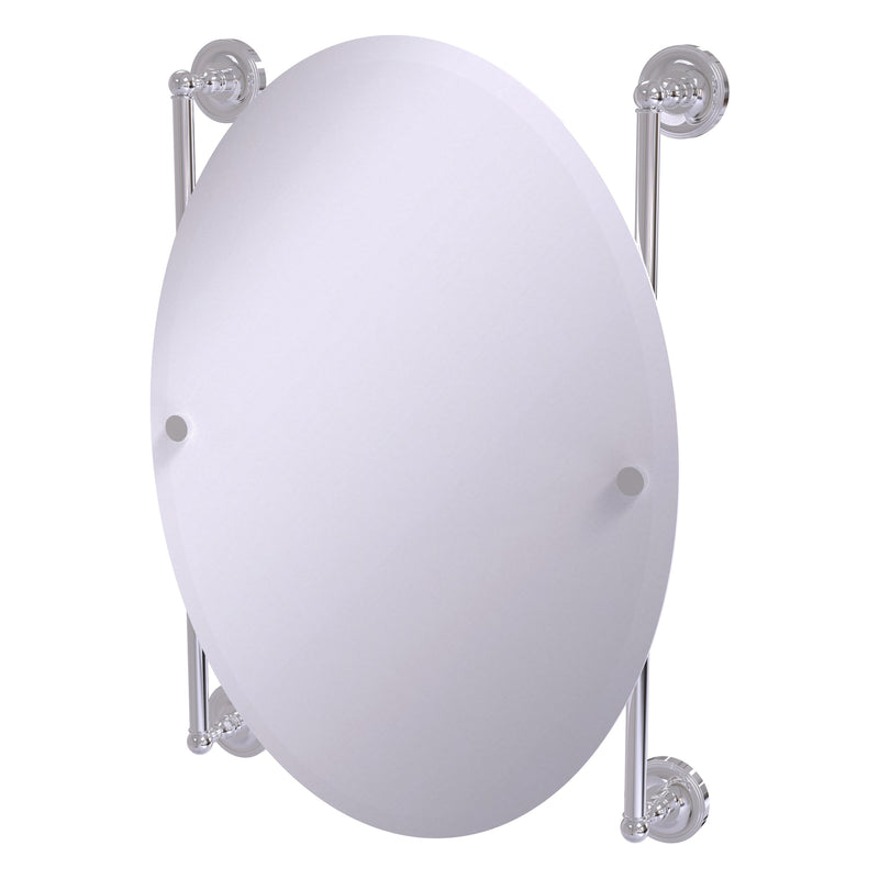 Prestige Regal Collection Oval Frameless Rail Mounted Mirror