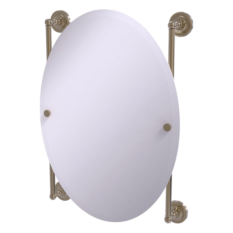 Prestige Regal Collection Oval Frameless Rail Mounted Mirror